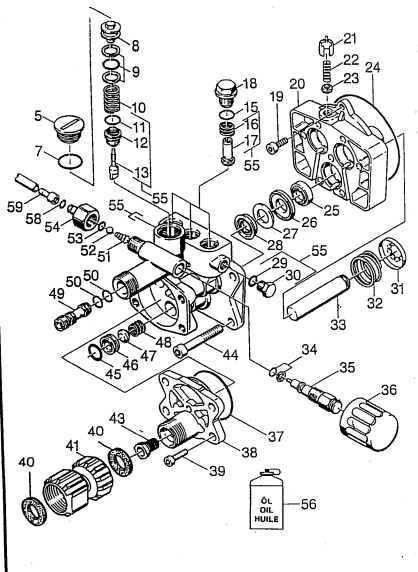 KARCHER K455 pump breakdown parts